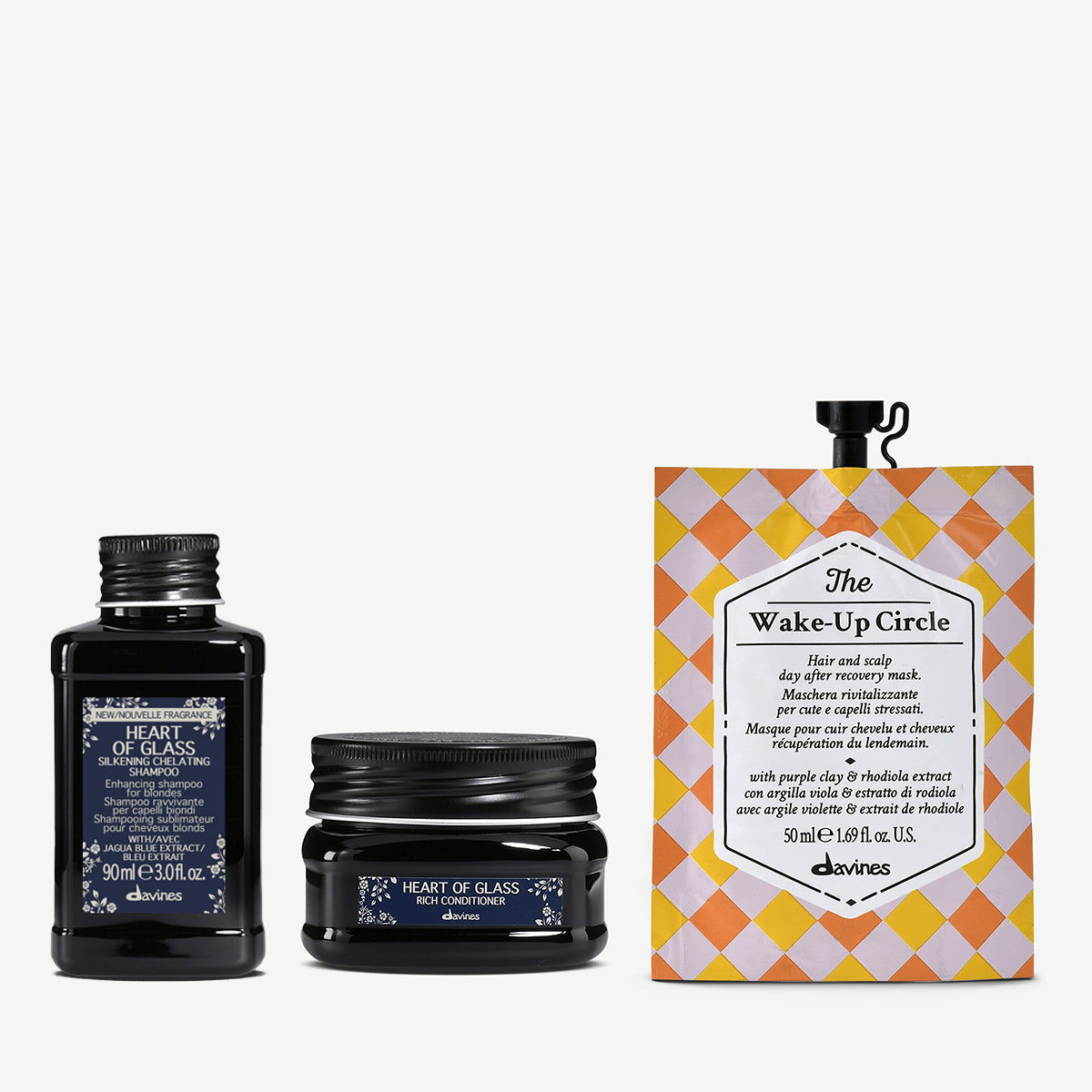 Davines UK Blonde Care Travel Set - Kit for brightening blondes