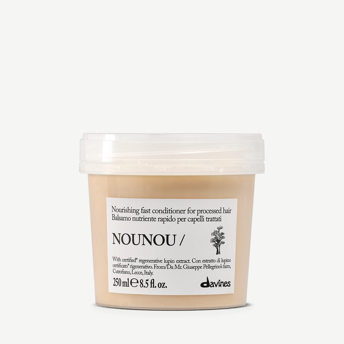 Davines UK NOUNOU Conditioner - Nourishing fast conditioner for processed hair