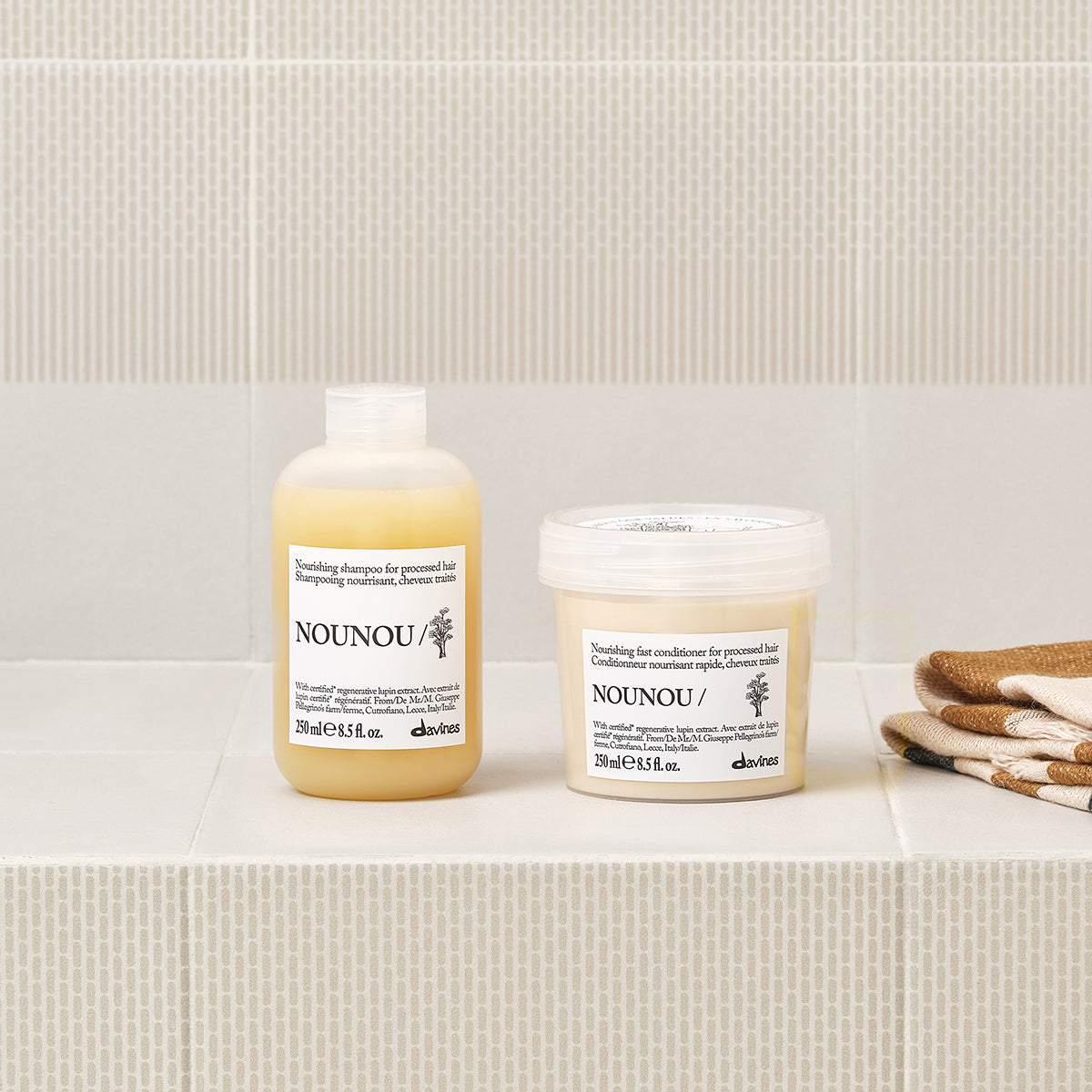 Davines UK NOUNOU Conditioner - Nourishing fast conditioner for processed hair