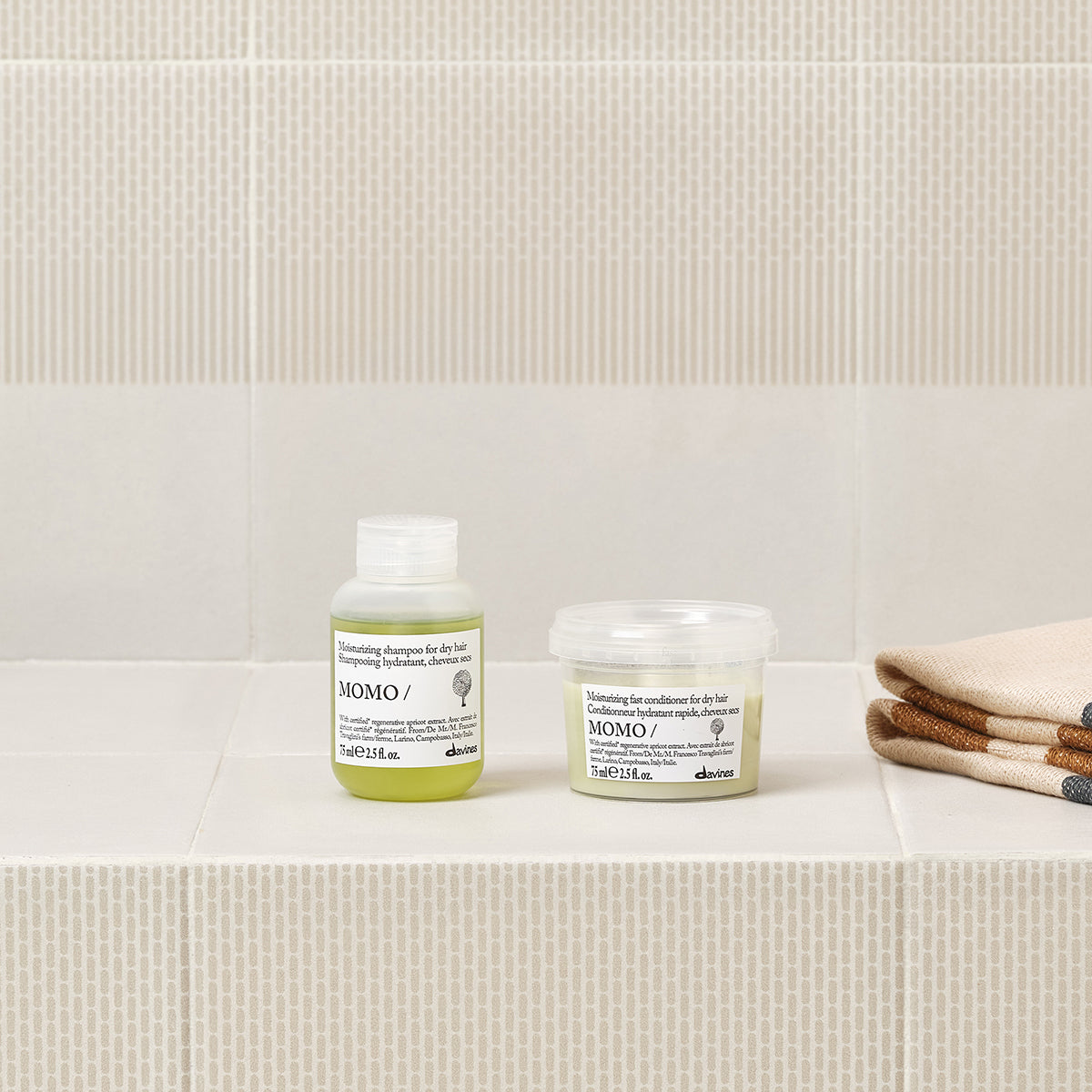 Davines UK MOMO Discovery Kit - Routine for hydrated, soft, and healthy-looking hair