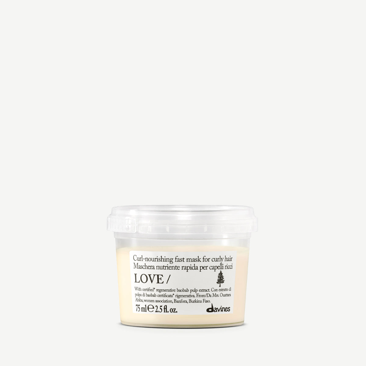 Davines UK LOVE CURL Mask for curls and waves - Curl-nourishing fast mask for curly hair