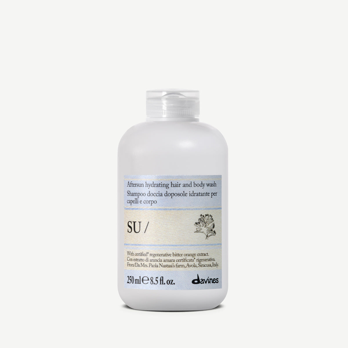 Davines UK SU Hair & Body Wash - Aftersun hydrating hair and body wash