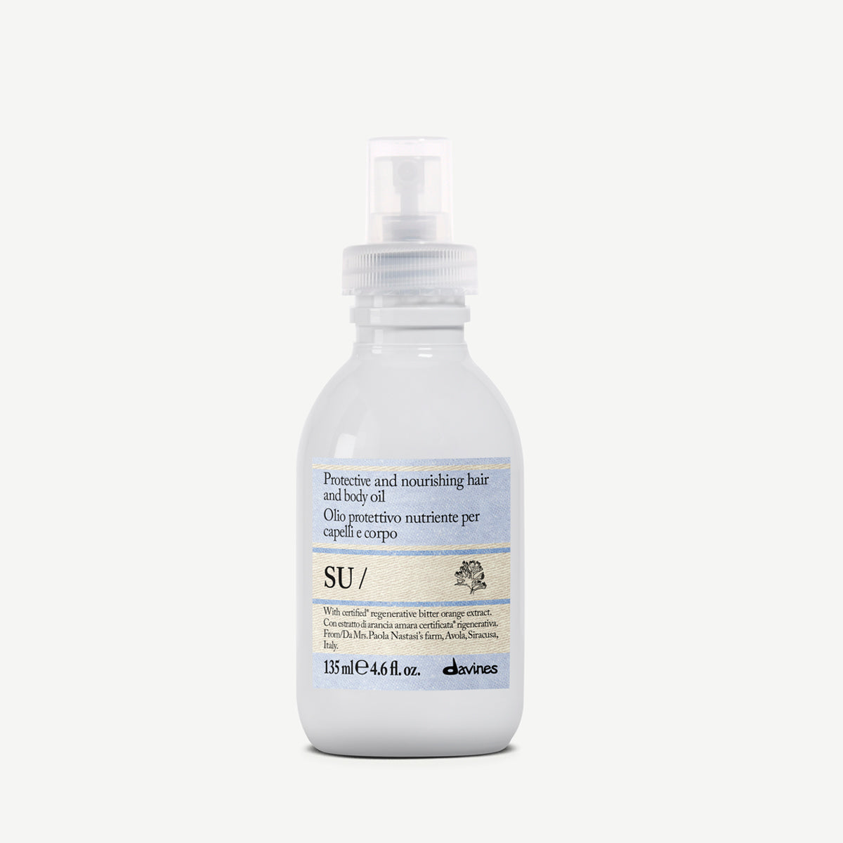 Davines UK SU Hair & Body Oil - Protective and nourishing hair and body oil