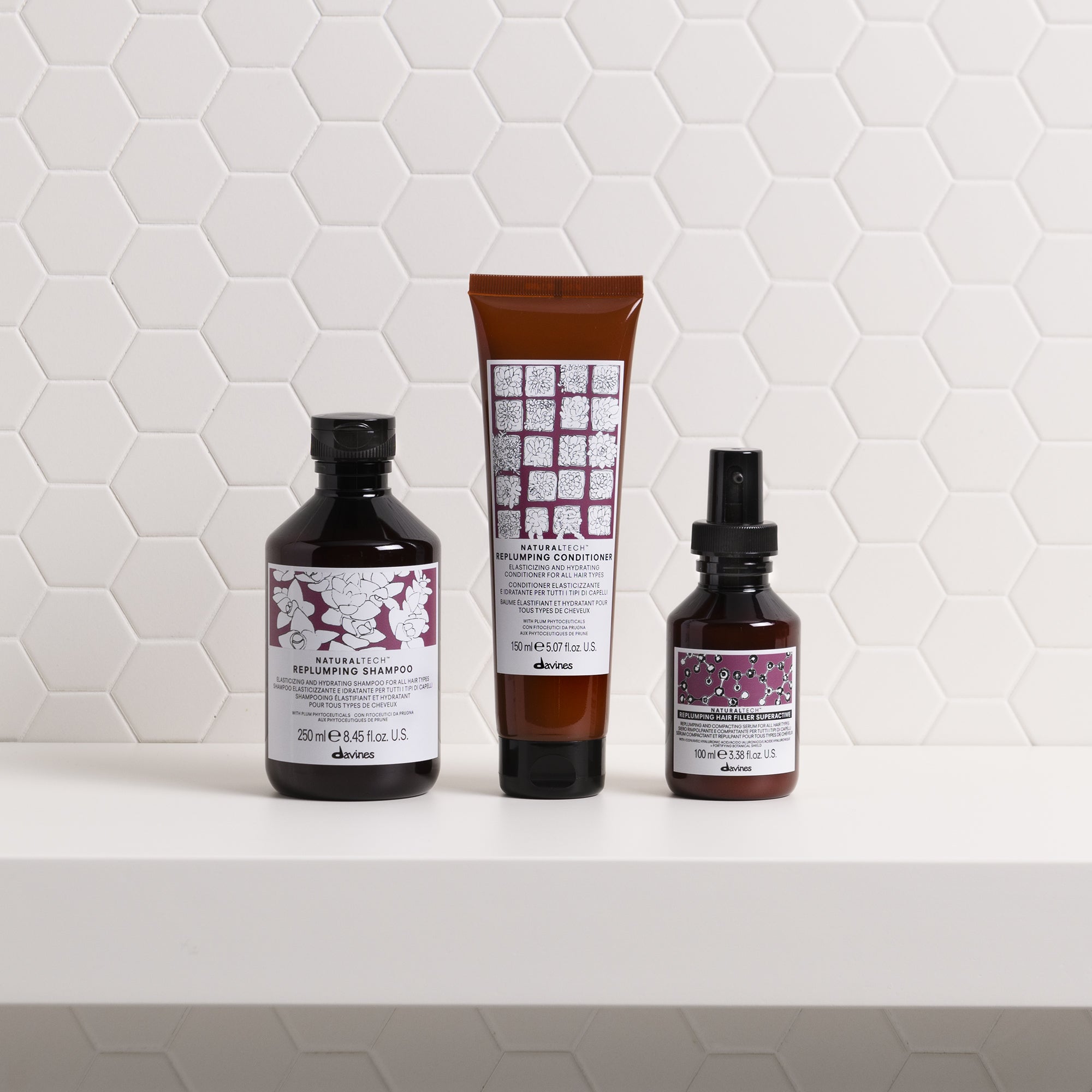 Davines UK REPLUMPING Shampoo - Elasticizing and moisturizing shampoo