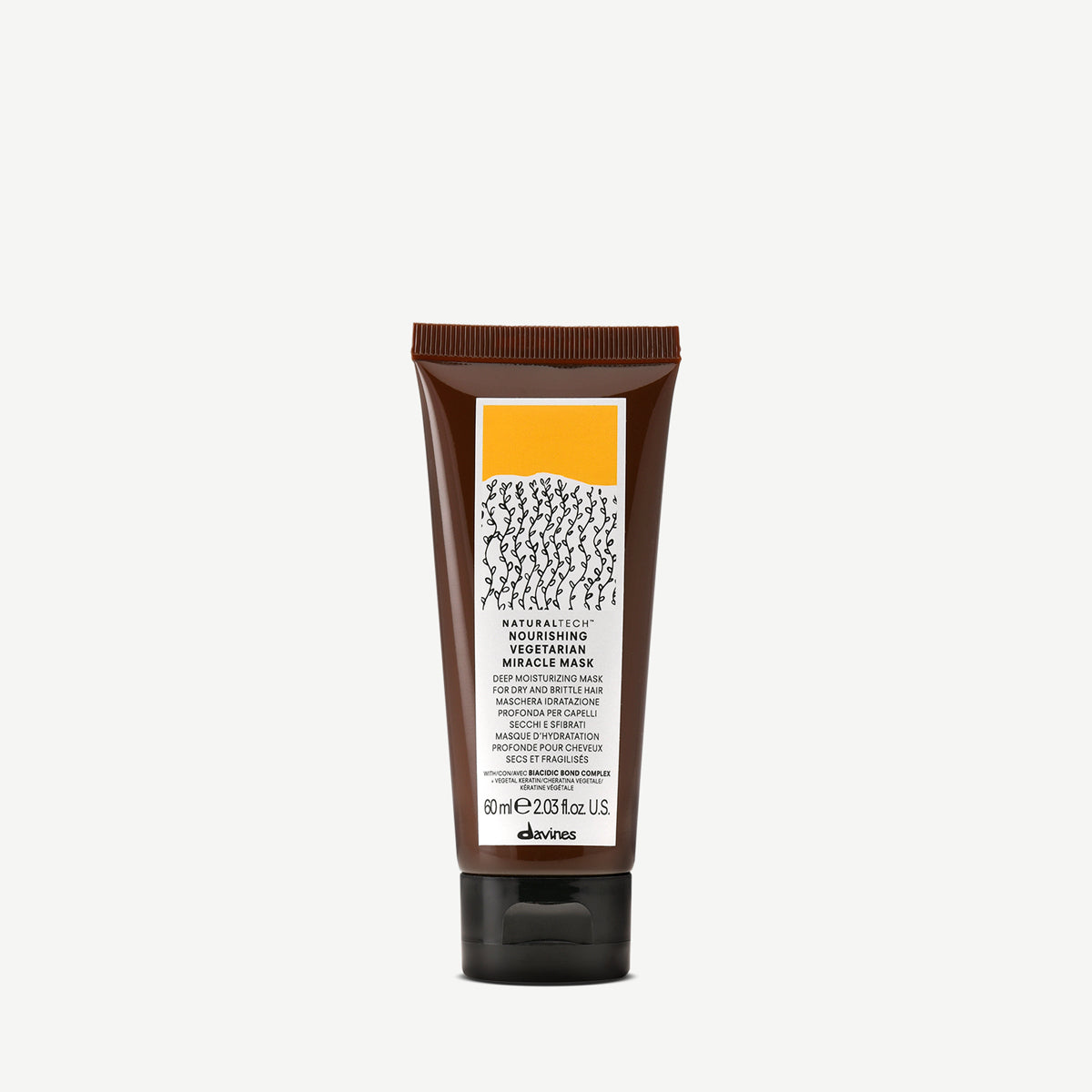 Davines UK NOURISHING Vegetarian Miracle Mask - Extra moisturizing mask for dry and brittle hair