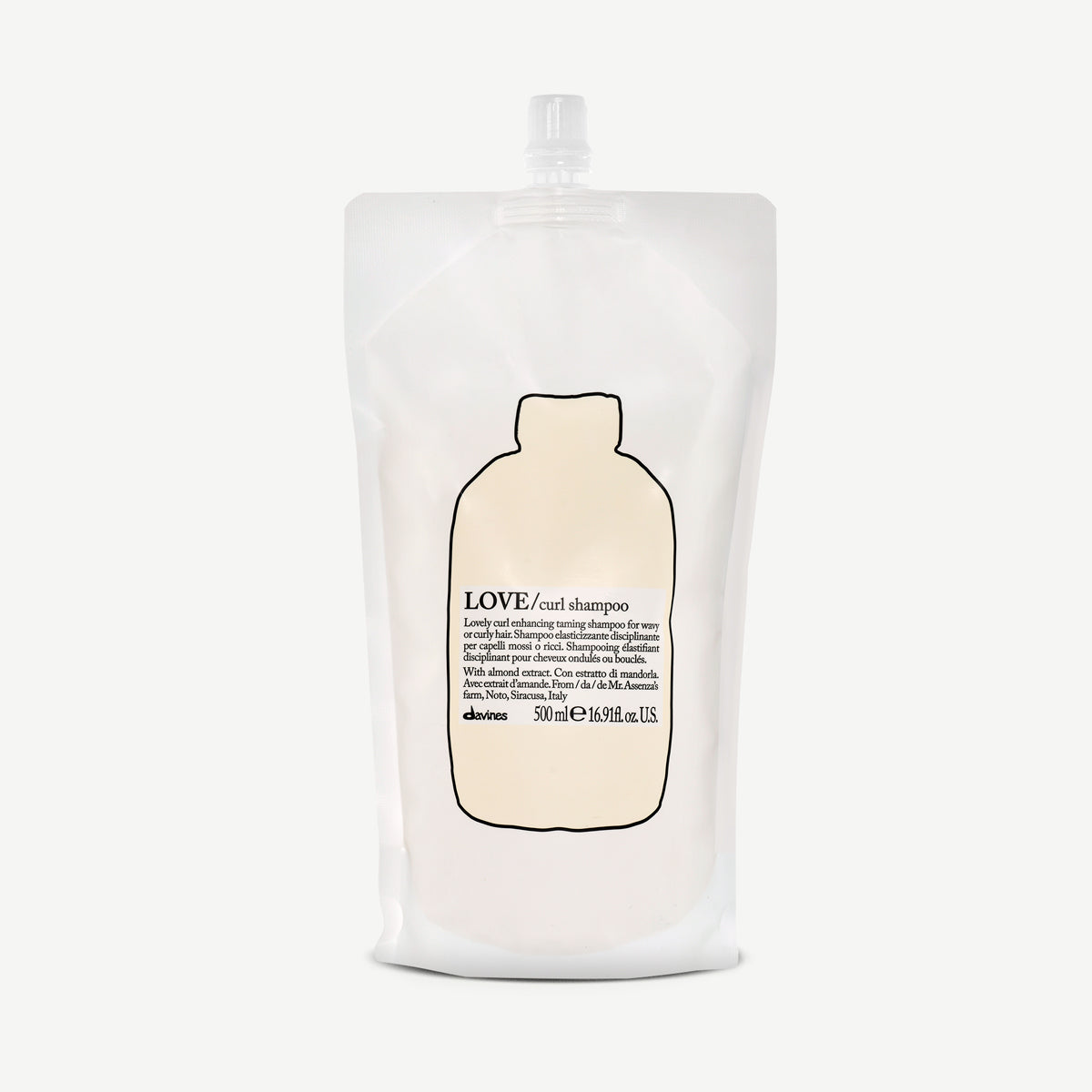 Translation missing: en.products.general.vendor: ESSENTIAL HAIRCARE LOVE CURL Shampoo  Curl enhancing and taming shampoo for curly or wavy hair -100x.jpg?v=1748015380