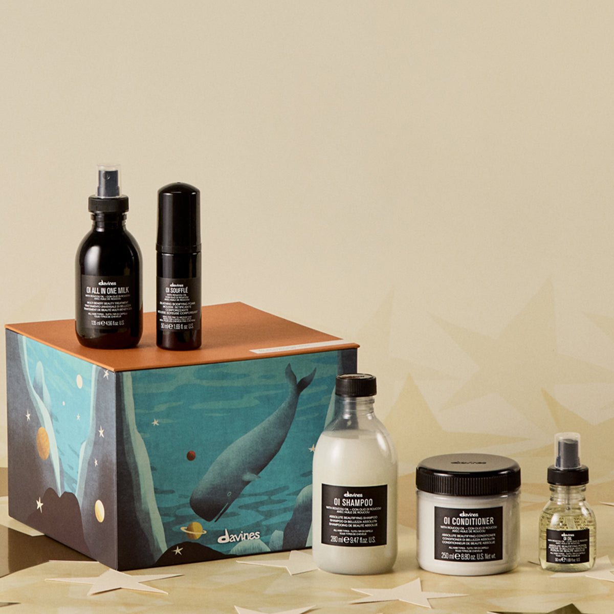 Davines UK OI Lux Box - Luxurious routine set for amazing shine and beauty to the hair
