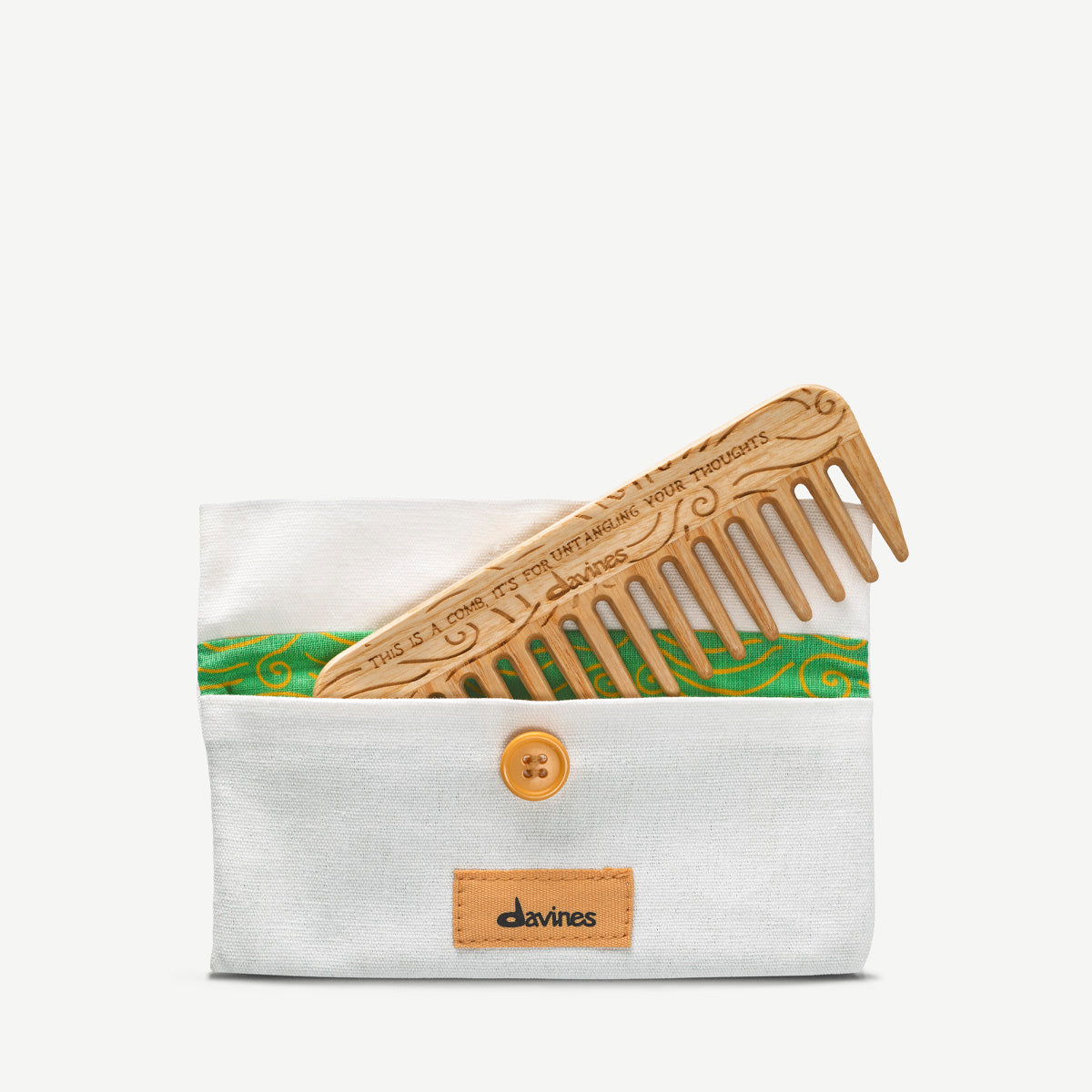 This Is A Comb Handmade wide-tooth detangling comb 1 pz. Davines