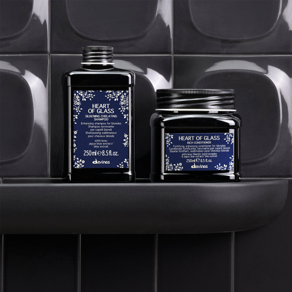 Davines UK HEART OF GLASS Rich Conditioner - Fortifying enhancing conditioner for natural or cosmetic blondes