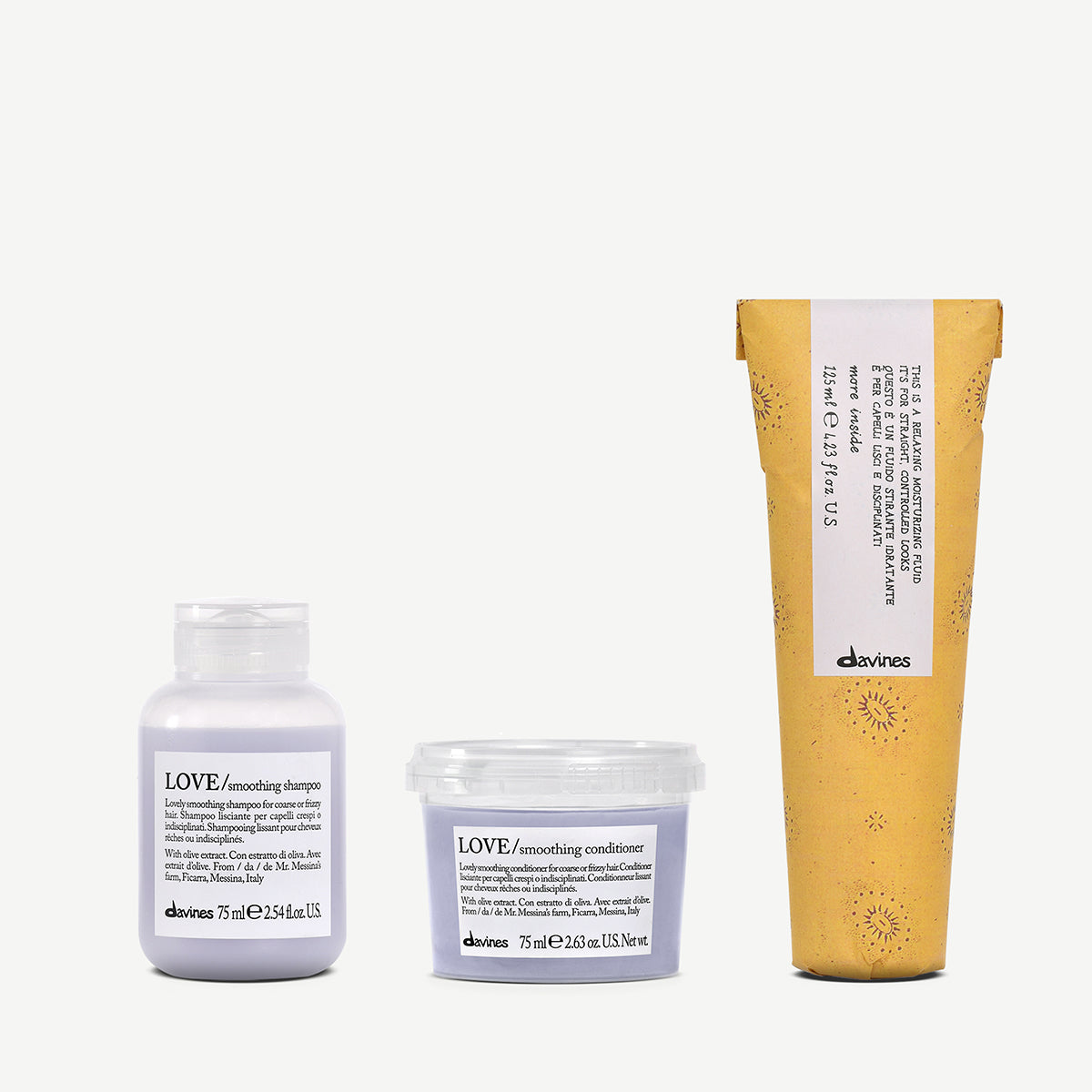 Straight Hair Trial Kit 1  3 pz.Davines