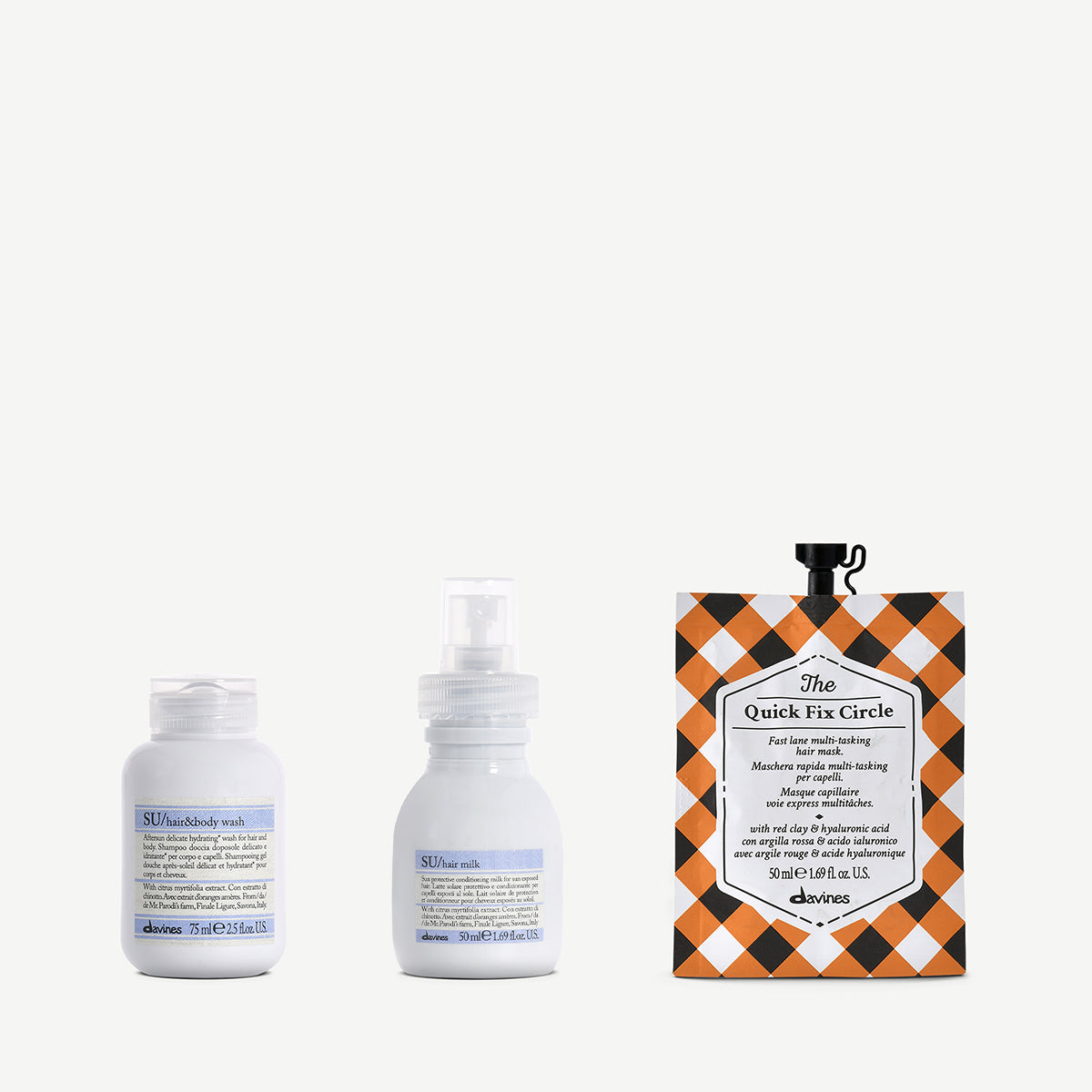 SU Travel Set 1  3 pzDavines