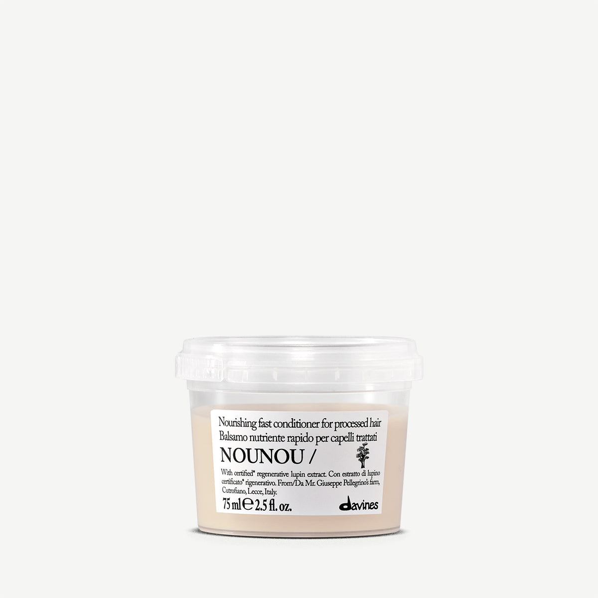 
Davines UK NOUNOU Conditioner - Nourishing fast conditioner for processed hair