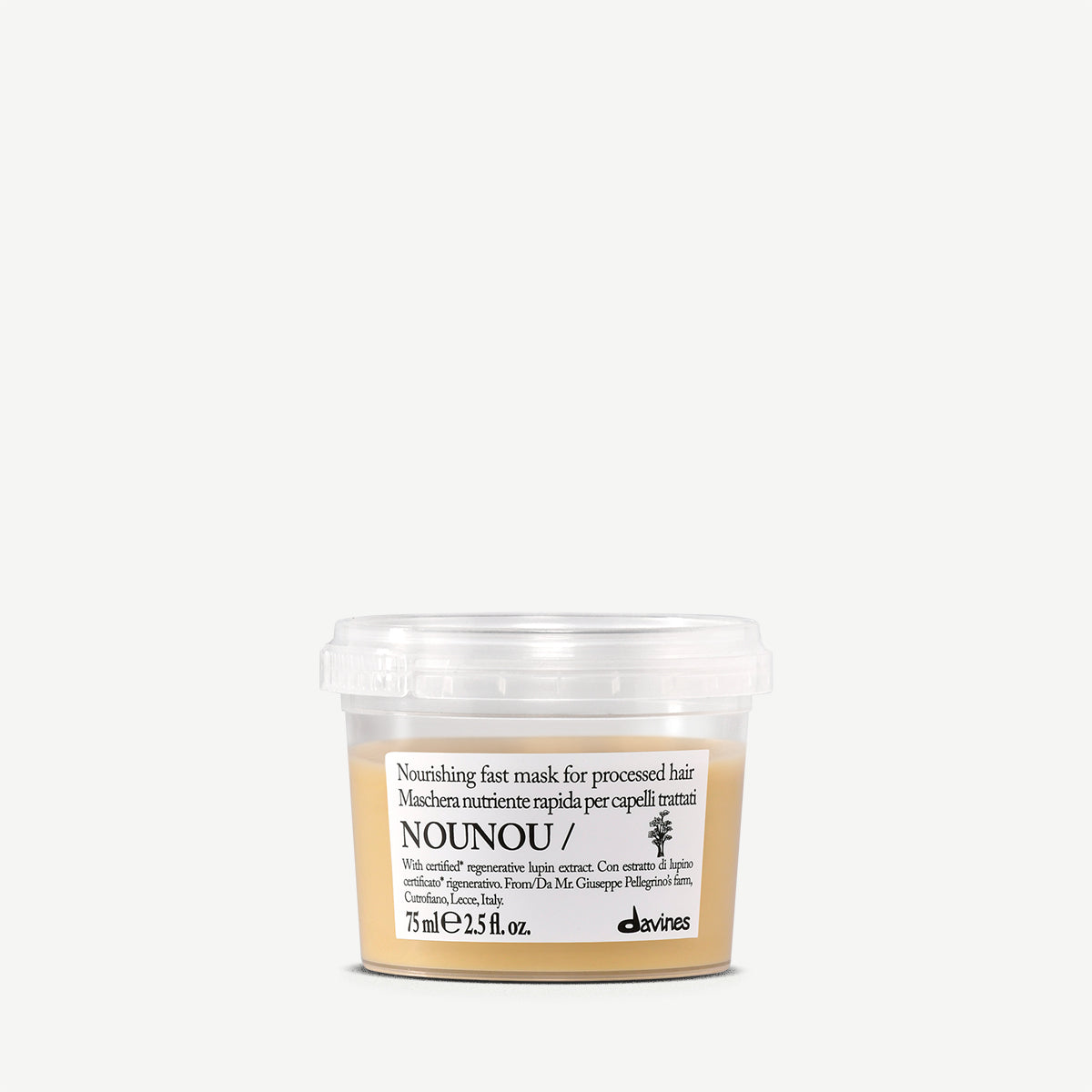 
Davines UK NOUNOU Mask for damaged hair - Nourishing fast mask for processed hair