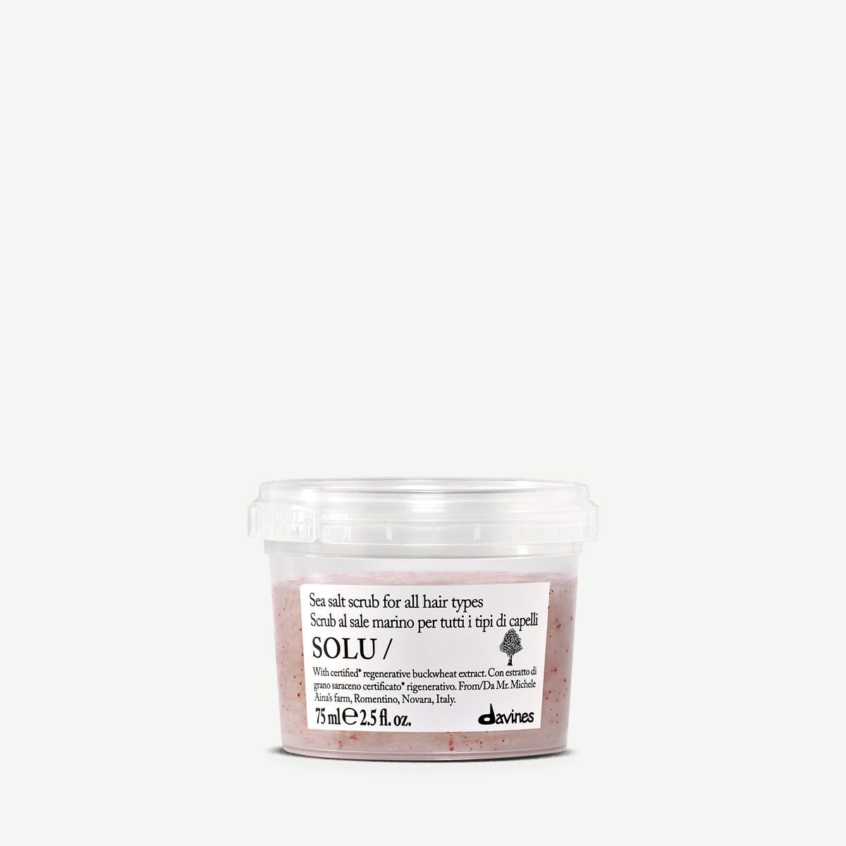 
Davines UK SOLU Sea Salt Scrub - Deep cleansing sea salt scrub for all hair types
