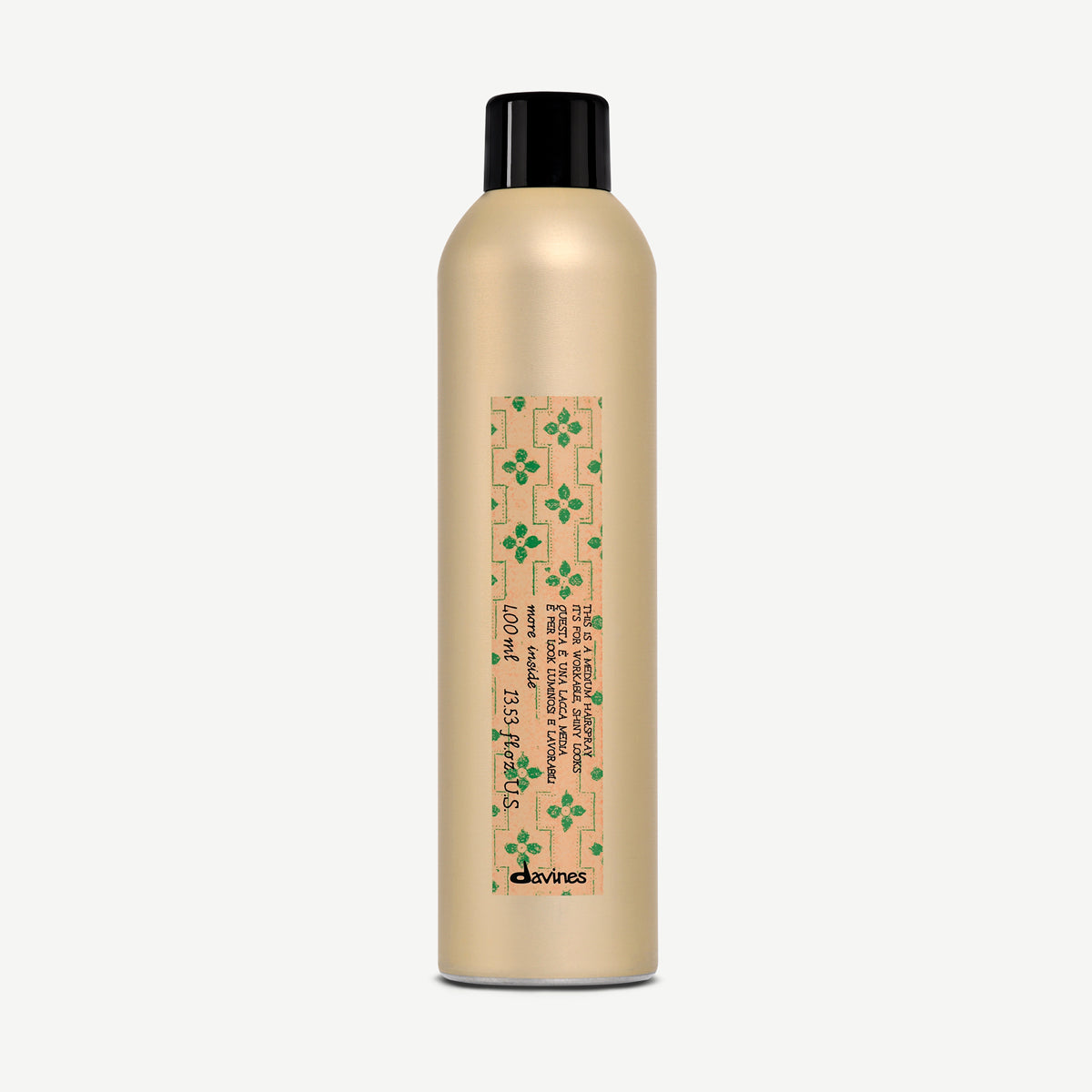 Styling hairspray for medium-hold, reworkable looks This is a