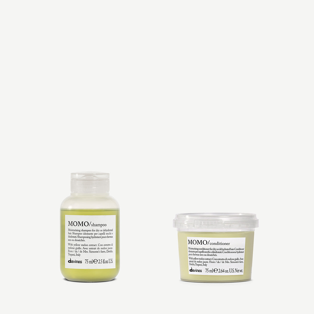 Moisturising set for dry hair MOMO Travel Set | Davines