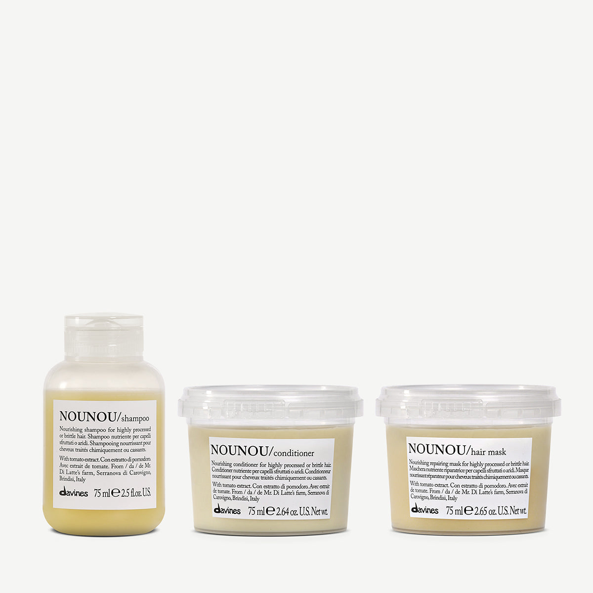 Davines NOUNOU shampoo & sale conditioner + Liquid Spell Set